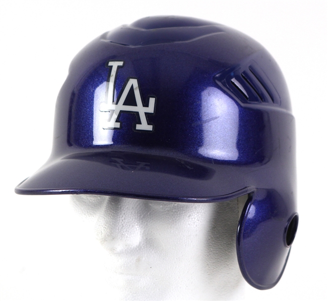 2007 Chad Moeller Los Angeles Dodgers Game Worn Batting Helmet (MEARS LOA/Steiner)