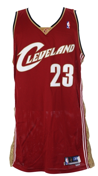  2003-04 LeBron James Cleveland Cavaliers Team Issued Road Jersey (MEARS LOA) Rookie Season