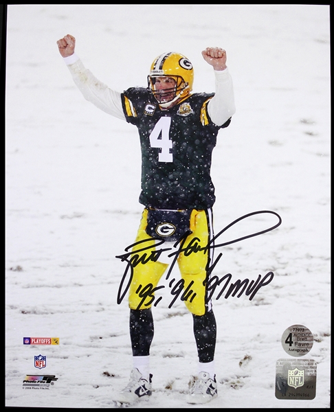 2008 Brett Favre Green Bay Packers Signed 8" x 10" Photo (JSA)