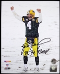 2008 Brett Favre Green Bay Packers Signed 8" x 10" Photo (JSA)