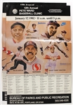 1982 Pete Ward Baseball Clinic 24" x 36" Poster - Lot of 2 (Warren Spahn Estate)