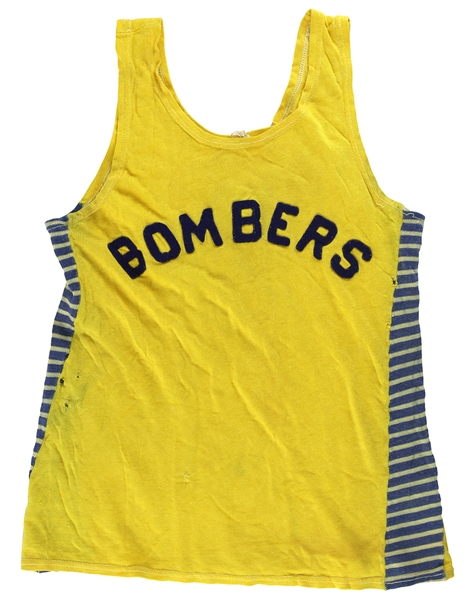 1940s-50s Bombers #6 Game Worn Basketball Jersey (MEARS LOA)