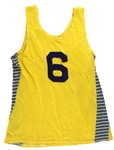 1940's-50's Bombers #6 Game Worn Basketball Jersey (MEARS LOA)