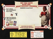1990s George Foreman Thompson’s 9”x13” Die Cut Advertisement