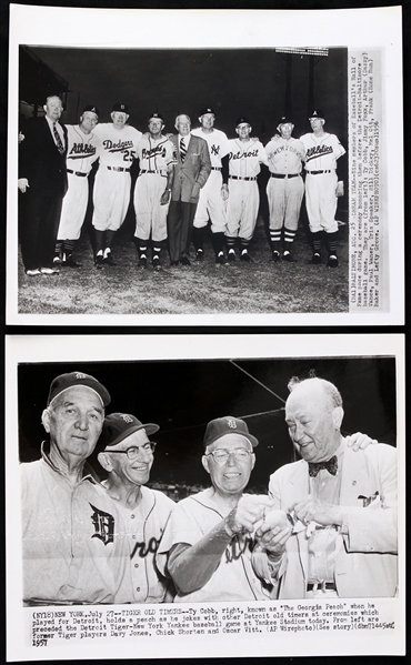 1957 Detroit Tigers Old Timers Ty Cobb Photo