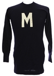 1940s "M" Game Worn Football Jersey (MEARS LOA)