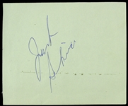 1980's Kareem Abdul Jabbar Jack Sikma Dual Signed 4.5x 5.25 Cut (JSA)