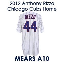 2012 Anthony Rizzo Chicago Cubs Game Worn Home Jersey (MEARS A10 / MLB Hologram) 4-5 w/ RBI & Run Scored 
