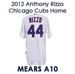 2012 Anthony Rizzo Chicago Cubs Game Worn Home Jersey (MEARS A10 / MLB Hologram) 4-5 w/ RBI & Run Scored 
