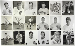 1940s-70s Chicago Cubs Original Photo Collection - Lot of 51 w/ Ernie Banks, Ron Santo, Rogers Hornsby, Billy Williams & More