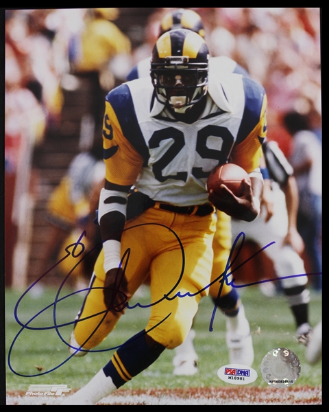 2003 Eric Dickerson Los Angeles Rams Signed 8" x 10" Photo (PSA/DNA)