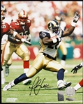 2002 Marshall Faulk St. Louis Rams Signed 8" x 10" Photo (JSA)