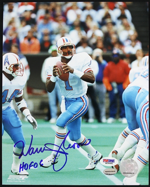 2006 Warren Moon Houston Oilers Signed 8" x 10" Photo (PSA/DNA)