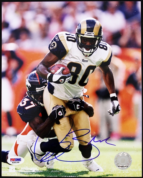 2003 Isaac Bruce St. Louis Rams Signed 8" x 10" Photo (PSA/DNA)