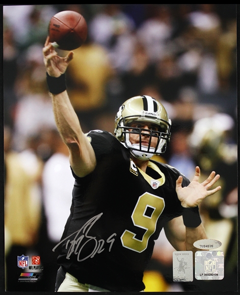 2009 Drew Brees New Orleans Saints Signed 8" x 10" Photo (JSA)