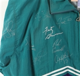 1996 Green Bay Packers Multi Signed 31 x 38 Framed Super Bowl XXXI Jacket w/ 25 Signatures Including Brett Favre, Leroy Butler & More (JSA)