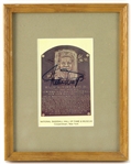1980s Willie Mays San Francisco Giants Signed 7.5" x 9.5" Framed Yellow HOF Postcard (JSA)