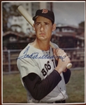 1930's-70's Ted Williams Bill Terry Red Sox/Giants 19 x 38 Framed Display w/ Store Model Bats & Signed Photo/Postacard (JSA)