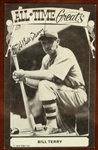 1930's-70's Ted Williams Bill Terry Red Sox/Giants 19 x 38 Framed Display w/ Store Model Bats & Signed Photo/Postacard (JSA)