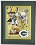 1993 Ray Nitschke Green Bay Packers Signed 18" x 22" Framed Lithograph (JSA)