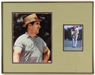 1990 Sam Snead Seven Time Major Champion Golfer Signed 14" x 18" Display (JSA)