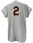 1954 Leo Durocher New York Giants Salesman Sample Road Jersey (MEARS LOA)