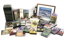 1980s-2000s Golf Soccer Baseball Football Media Collection - Lot of 43 w/ Hardcover Masters Annuals, Super Bowl Shuffle VHS Tape & More