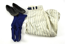 1963 Marv Throneberry New York Mets Game Worn Uniform Pants, Belt, Stirrups & Cleats (MEARS LOA)