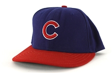 2008 Mike Fontenot Chicago Cubs Game Worn Road Cap (MEARS LOA)