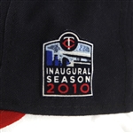 2010 Danny Valencia Minnesota Twins Signed Game Worn Cap w/ Target Field Inaugural Season Patch (MEARS LOA/JSA) Rookie Season