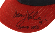 2010 Danny Valencia Minnesota Twins Signed Game Worn Cap w/ Target Field Inaugural Season Patch (MEARS LOA/JSA) Rookie Season