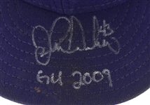 2009 John Grabow Chicago Cubs Signed Game Worn Cap (MEARS LOA/JSA)