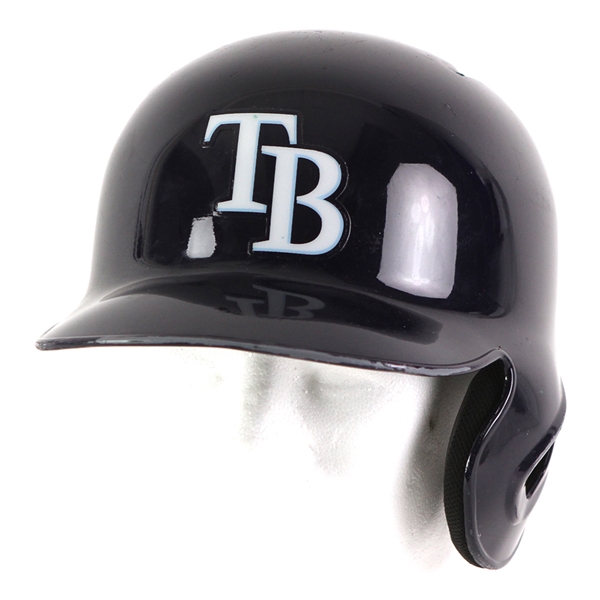 2013 Sean Rodriguez Tampa Bay Rays Postseason Game Worn Batting Helmet (MEARS LOA/MLB Hologram)
