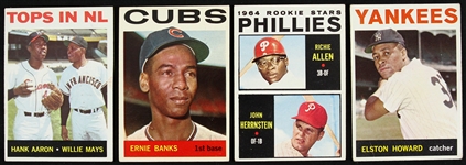1964 Topps Baseball Trading Cards - Lot of 34 Cards