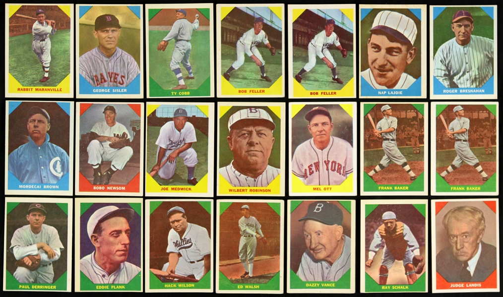 1960-61 Fleer Baseball Baseball Greats Trading Cards - Lot of 40