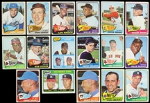1965 Topps Baseball Trading Cards - Lot of 75 Cards