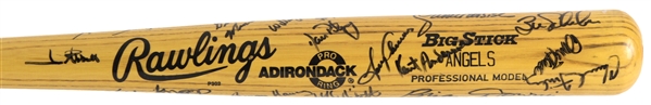1989 California Angels Team Signed Rawlings Adirondack Professional Model Bat w/ 31 Signatures Including Bert Blyleven, Lance Parrish, Jim Abbott & More (MEARS LOA/JSA)