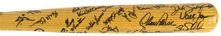 1989 California Angels Team Signed Rawlings Adirondack Professional Model Bat w/ 31 Signatures Including Bert Blyleven, Lance Parrish, Jim Abbott & More (MEARS LOA/JSA)