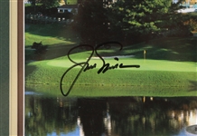 1997 Jack Nicklaus 18 Time Major Champion Signed 24 x 29 Framed US Open Display (JSA) 3/41