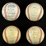 1978-85 Detroit Tigers Team Signed OAL Baseballs - Lot of 4 w/ 1978, 1982, 1983 & 1985 (JSA)