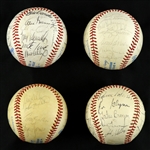 1978-85 Detroit Tigers Team Signed OAL Baseballs - Lot of 4 w/ 1978, 1982, 1983 & 1985 (JSA)