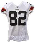 2011 Ben Watson Cleveland Browns Game Worn Road Jersey w/ Al Lerner Memorial Patch (MEARS LOA)