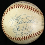 1973 (July 3rd) Mike Schmidt Philadelphia Phillies Game Used Homerun #10 Baseball (MEARS LOA/JSA)