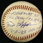 1973 (July 3rd) Mike Schmidt Philadelphia Phillies Game Used Homerun #10 Baseball (MEARS LOA/JSA)