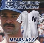 1989-1990 Don Mattingly New York Yankees Game Worn Jersey W/ Billy Martin Number (MEARS A9.5)