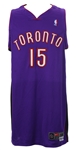 2000-01 Vince Carter Toronto Raptors Game Worn Road Jersey (MEARS LOA/Raptros LOA)