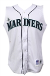 1997 Alex Rodriguez Seattle Mariners Signed Game Worn Home Jersey Vest (MEARS A10/JSA)