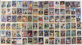 1950s-80s Baseball Trading Cards - Lot of 96 w/ 1954 Mickey Mantle Bowman, Rookie Cards & More