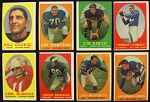 1958 Topps Football Trading Cards - Lot of 83 Cards 