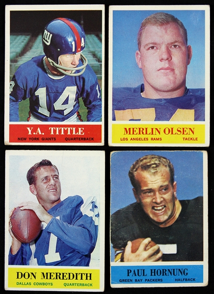 1964 Philadelphia Football Trading Cards - Lot of 57 Cards